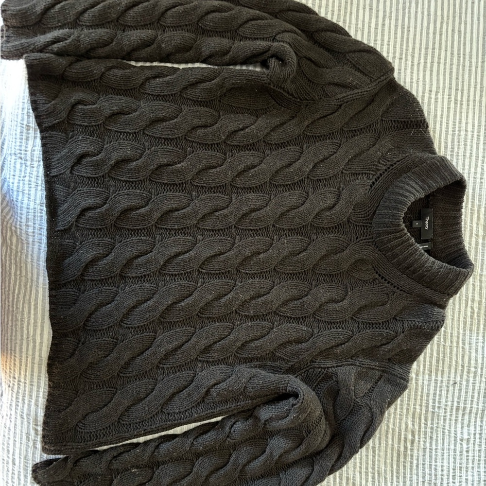 Theory dark rich brown sweater